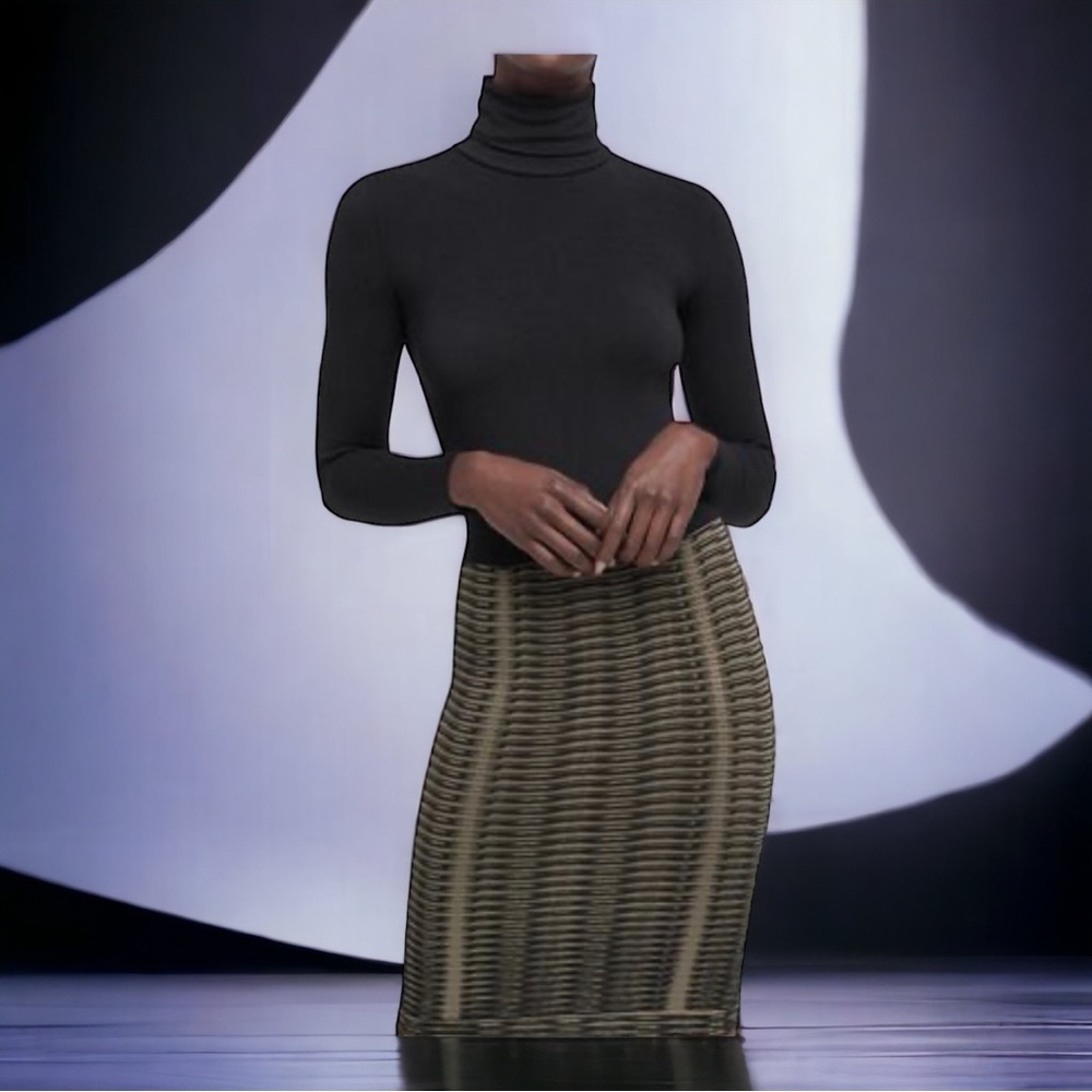 Wolford NWT stunning black and green skirt (S)
